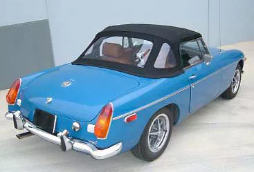 New Black Convertible Top MGB 1971-80 W Zip Out Window Robbins Brand Made USA • $599.95