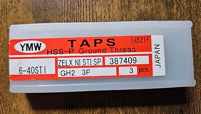 YMW 6-40STI HSSE-P Ground Thread Taps ZELX NI STI SP GH2 3F NEW SEALED  • $9