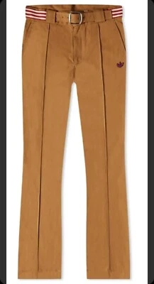 £89 • Buy Adidas Consortium X Wales Bonner Flared Chino Pants S Small Mesa Brown Flare
