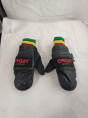 Oakley Factory Pilot Gloves Sz S Black Leather GORE TEX  Insulated Multicolor  • $55