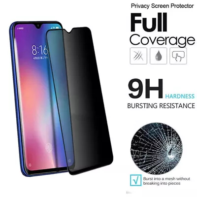 $8.17 • Buy Privacy Anti-Spy Tempered Glass Screen Protector For Xiaomi Mi 9 Redmi K20 Pro:i