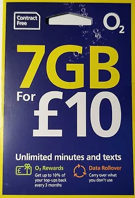 CLASSIC O2 NETWORK SIM CARD X 2 PAY AS YOU GO 02 SEALED BIG BUNDLE • £1.79