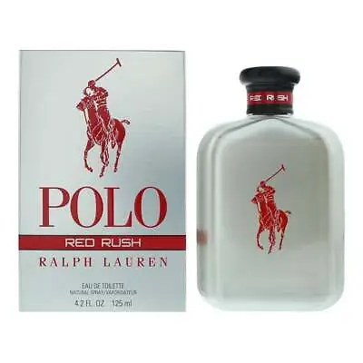 Ralph Lauren Polo Red Rush 125ml Edt Spray - New Boxed & Sealed - Free P&p - Uk • £68.95