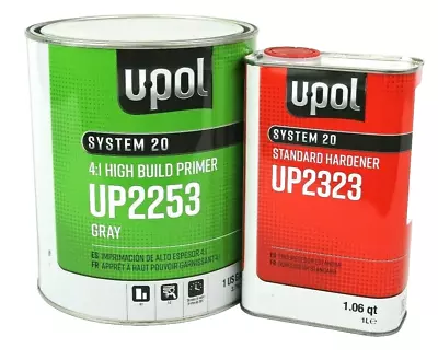 2K Urethane Primer HS Gallon Kit GRAY DTM U-Pol UP2253 W/UP2323 Std Hardener  • $109.98