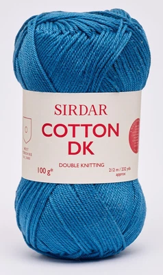 £3.50 • Buy Clearance Sirdar Cotton DK 100g - 545 Blue Lagoon - Includes Pack Offers