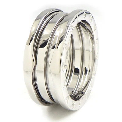 BVLGARI Ring B-zero1 Spiral Logo 750(18K) White Gold #59 US8.5 • £586.98