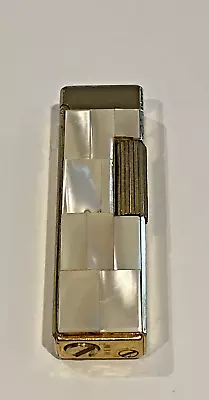 VTG Mother Of Pearl & Gold Tone WIN Cigarette Lighter-Japan- 1950's • $55