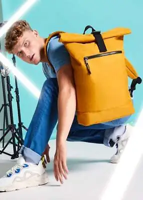 Bagbase Unisex Recycled Rolled-Top Backpack | Various Coloura • £19.36