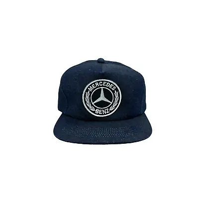 Vintage 1990's Mercedes Benz YoungAn Denim Snapback Hat VTG 90s Rare Racing AMG • $150