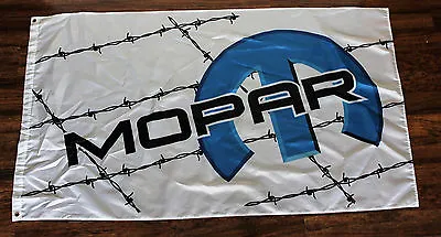 Mopar Racing Flag Dodge Motorsports Barbed Wire Logo Banner 3 X 5 Auto Car XZ • $12.95