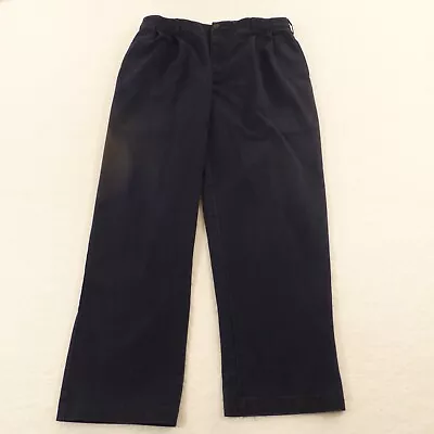 Khaki Pants Navy Blue Solid Color Size 32 Waist • $12.95