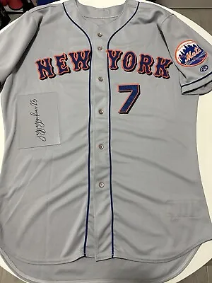 2000 Rawlings New York Mets Todd Pratt Game Used Jersey Size 50 • $200