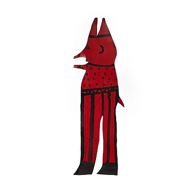 RA Miller Red Devil Metal Painting Cut Out.  Outsider Art Folk Art • $550