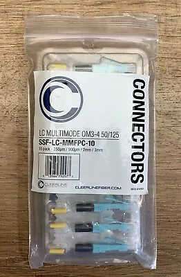 Ssf-lc-mmfpc-10 Cleerline Lc Multimode Om3-4 Connector For 250um 900um 2mm-3mm • $85