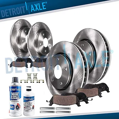 Front Rear Rotors + Ceramic Brake Pads For Crown Victoria Town Car Grand Marquis • $182.32