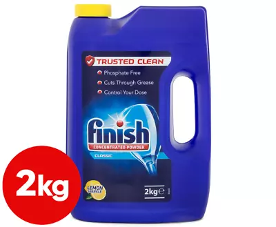 Finish Classic Concentrated Dish Washing Powder Lemon Sparkle 2kg • $31.18