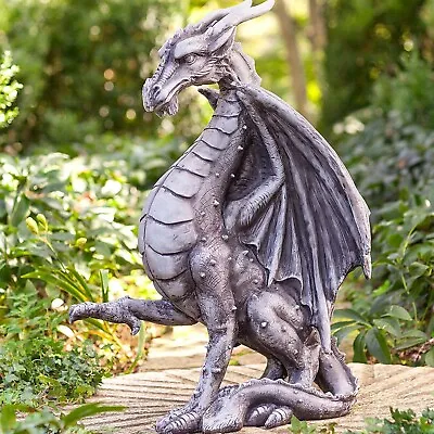 Wind&Weather Large Indoor/Outdoor Medieval-Dragon Statue Courtyard Decoration 👙 • £16.80