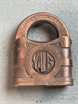 Antique Vintage Metal YALE & TOWNE Lock No Key Padlock USA • $19.99