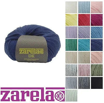 Zarela DK 100% Fine Superwash Merino (Rich Vibrant Colours And Pastels) • £3.99