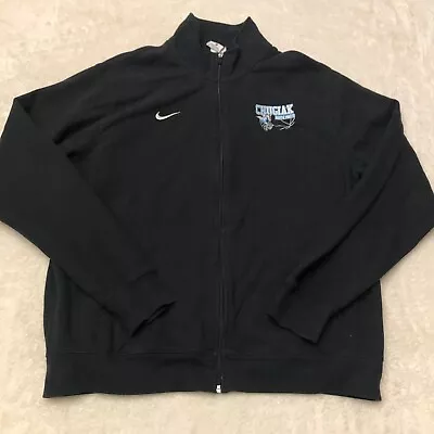 Nike Full Zip Sweatshirt Adult Extra Large Black Blue Chugiak Mustangs • $9.51