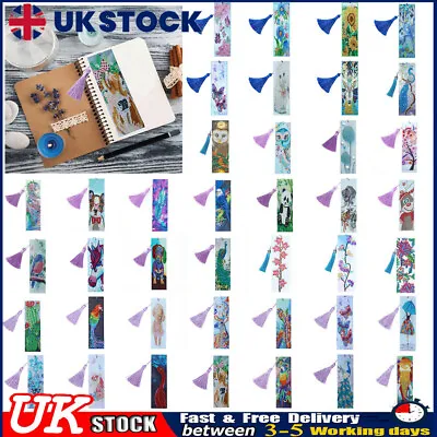 £6.66 • Buy Full Drill 5D Diamond Painting Bookmarks Picture Art Cross Stitch DIY Kit UK