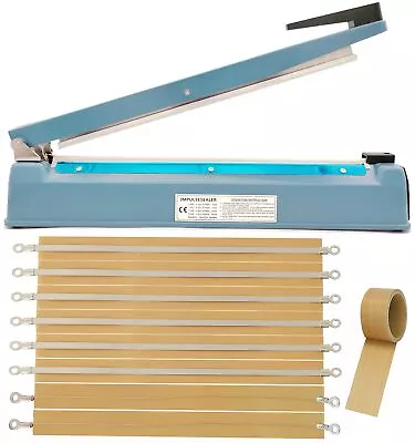 Impulse Heat Sealer 16 Inch Mylar Bag Sealer Heat Seal Machine 110v Manual H... • $98.22