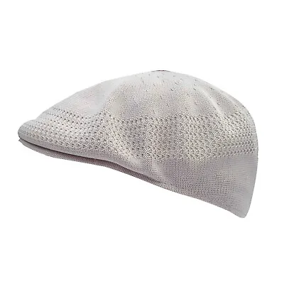 KANGOL Tropic Ventair 504 Ivy Cap 0290BC Classic Flat Driving Hat - Greige - L • £43.36