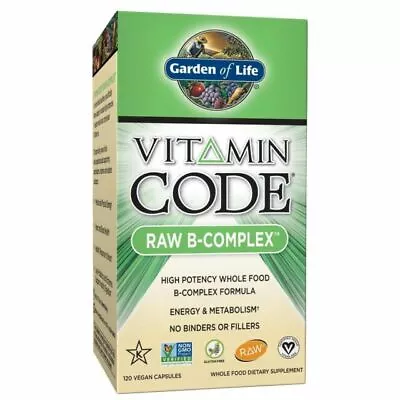 2 PACK Garden Of Life Vitamin Code Raw B-Complex - 240 Vegan Capsules 05/2024 • $44.99