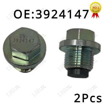 2 Pcs New Plug Threaded Magnetic Oil Pan 3924147 3920773 For Cummins 4BT 6BT' • $15.94