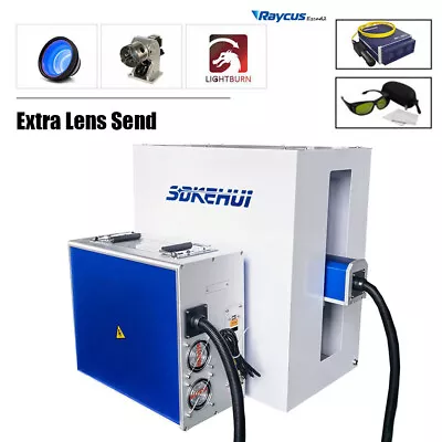 20W Fiber Laser Marking Machine Metal Laser Engraver Marker Optional Lenses • £219