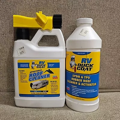 RV Duck Coat EPDM/TPO Rubber Roof Cleaner & Activator 66284 & 66274 Sprayable • $31.20