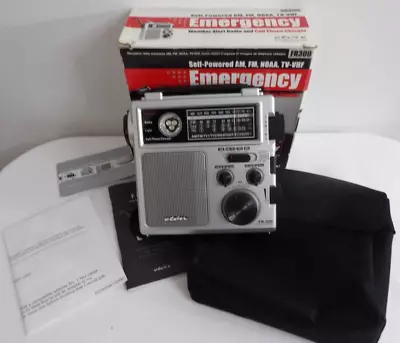 Eton Fr300 Self Powered Emergency Weather Alert Am Fm Noaa Tv-vhf Nib • $18.76