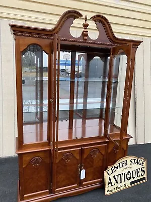 63968  Fancy Mahogany  2 Piece China Cabinet Breakfront • $575