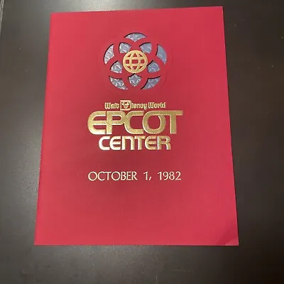 1982 Epcot Center Opening Cast Member Booklet Book Walt Disney World October 1 • $79.99