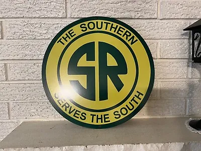 Southern Railway Serves The South Reproduction Metal Sign. 14  • $28.95