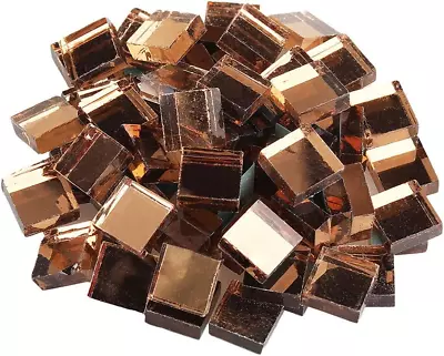 Mosaic Tiles - 100 Pieces Pack Of Assorted Stained Glass Mosaic Tile Supplies Fo • $10.58
