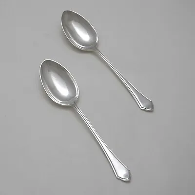 PEMBURY Design MAPPIN & WEBB Silver Service Cutlery Pair Of Table Spoons • £25.90