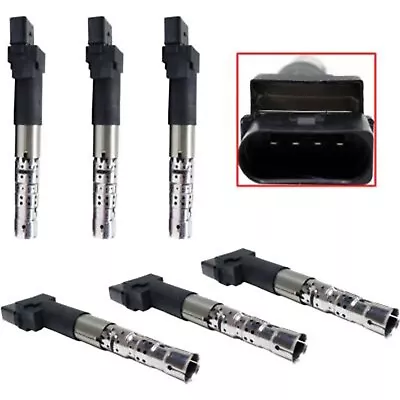 Ignition Coil For 2002-2004 Volkswagen Jetta 2002-2005 Golf GTI VR6 Set Of 6 • $59.11