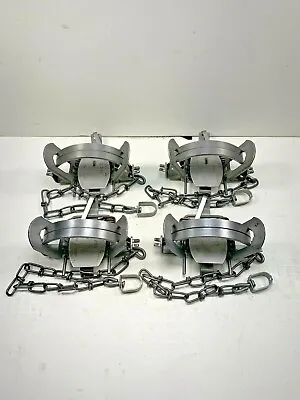 $48.50 • Buy 4 Duke #2 Coil Spring Traps (Raccoon Coyote Bobcat Fox  Otter Trapping Supplies)