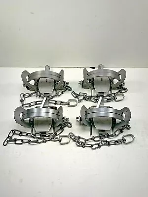 4 Duke #2 Coil Spring Traps (Raccoon Coyote Bobcat Fox  Otter Trapping Supplies) • $51.95