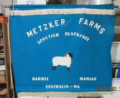 Handmade Scottish Blackface Sheep Banner County Fair Agriculture 4-H Club Sign • $19.99