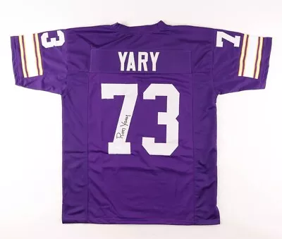 Ron Yary Signed Autographed Minnesota Vikings Custom Jersey Jsa Coa • $55