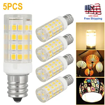 5PCS/10PCS E12 Candelabra C7 64-2835 LED Light Ceiling Fans Bulb Ceramics Lamp • $26.97