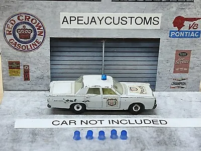 Matchbox Lesney 1968 Mercury No 55D Or 73 White Police Car (LIGHTS ONLY) • $5