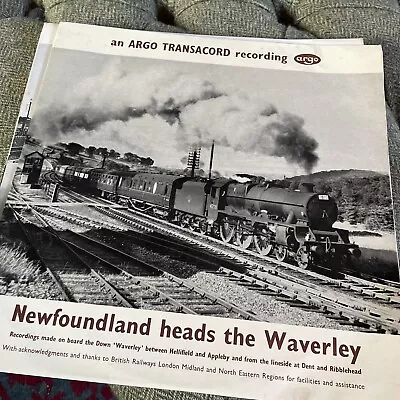 £10 • Buy Argo Transacord Newfoundland Heads The Waverley LP Steam Train Ribblehead