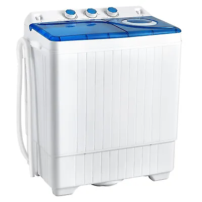 £159.99 • Buy Twin Tub Washing Machine Portable Laundry Washer Machine 6.5KG Washer+2KG Dryer
