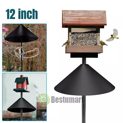 Squirrel Baffle Wrap Around For Bird Feeder Pole Squirrel Guard Mount Stopper • $14.69