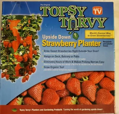 Strawberry Planter Vegetable Herb Upside Down Hanging Topsy Turvy Vertical Grow • $18.39