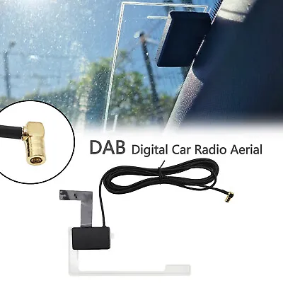 Universal 3M Car DAB FM Antenna Glass Mount Window Active Radio Adapter Aerial  • £6.41