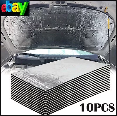 10 Sheets Sound Deadening Mat Camper Van For Vw Car Butyl Foil Audio Panel New • £8.95